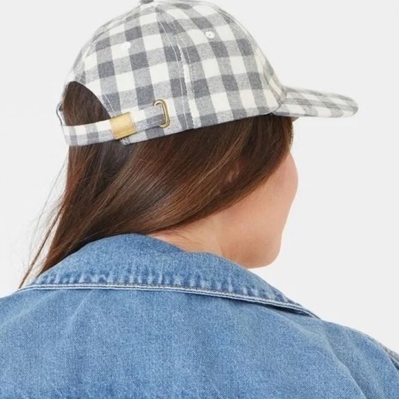 Cocus Pocus Anthropologie Flannel Buffalo Check Baseball Cap hat fall CUTE - Picture 3 of 4